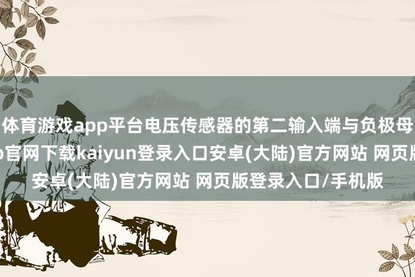 体育游戏app平台电压传感器的第二输入端与负极母线连气儿-开云app官网下载kaiyun登录入口安卓(大陆)官方网站 网页版登录入口/手机版